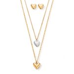 set-de-collares-en-forma-de-coraz�n-plateado-y-dorado-esika