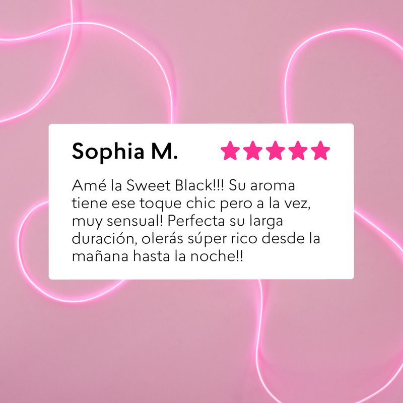 Comentario-acerca-del-aroma-y-larga-duracion-del-perfume-de-mujer-Sweet-Black