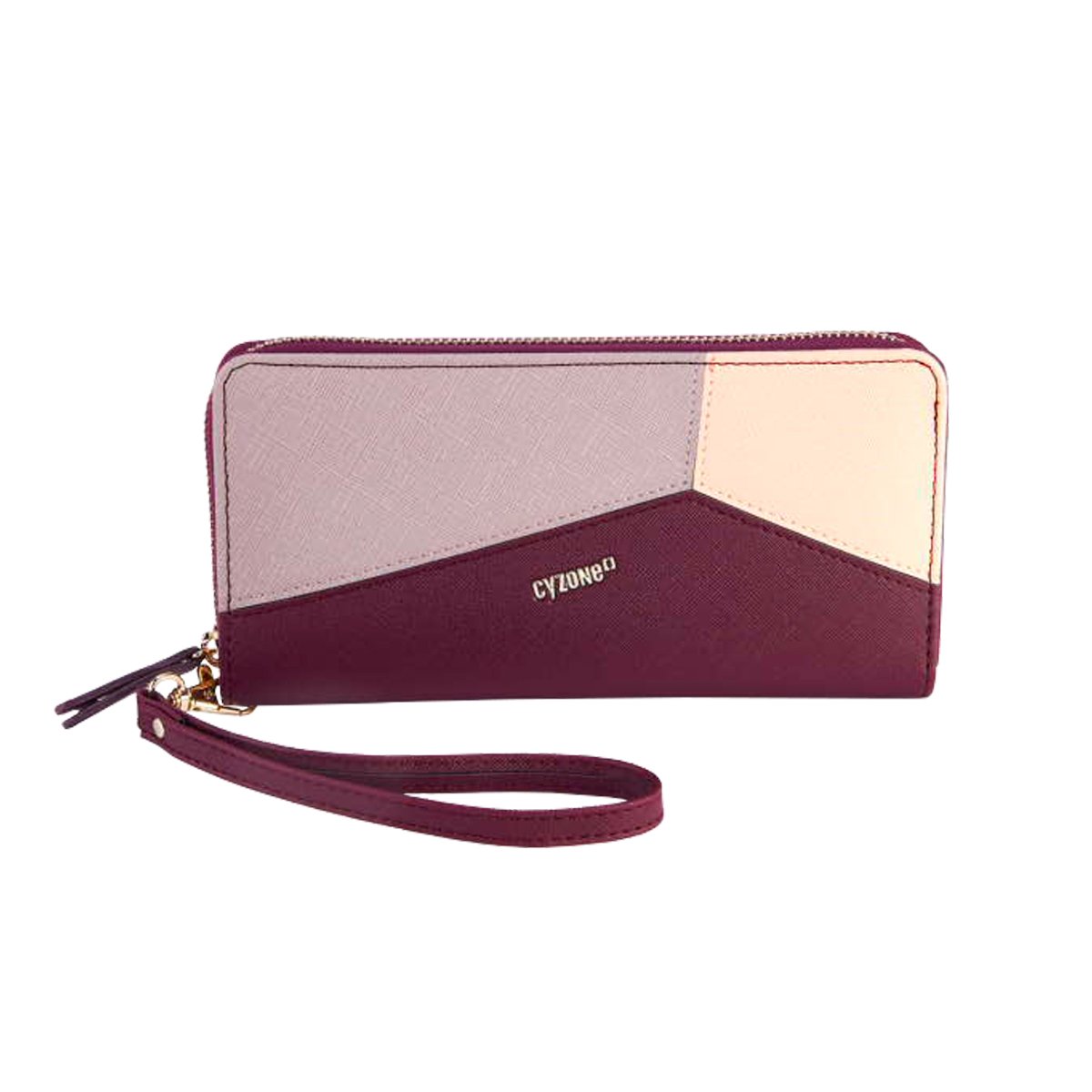 Bolso Billetera Luciana Cyzone Riñonera En Cuero Italia Cqto Rojo